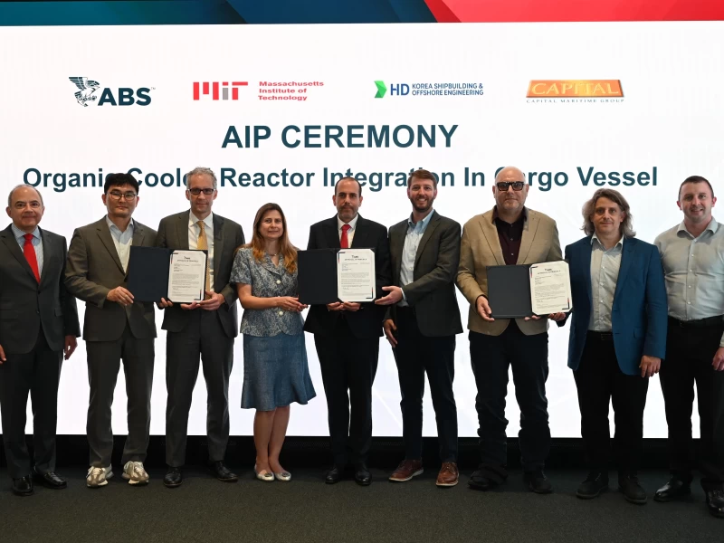 Capital Maritime Group, MIT and HD KSOE Secure ABS Approval for Nuclear Reactor Integration in Vessel Design Developed Through MIT Maritime Consortium
