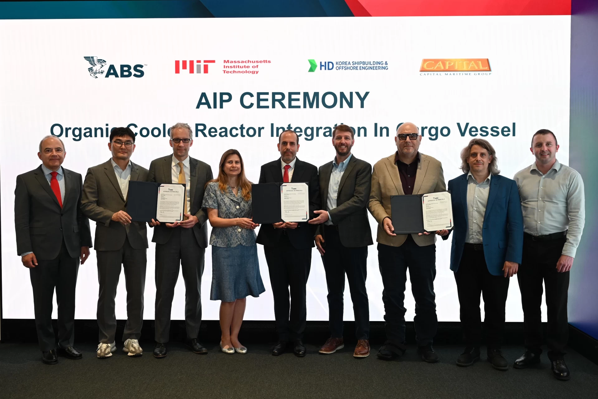 Capital Maritime Group, MIT and HD KSOE Secure ABS Approval for Nuclear Reactor Integration in Vessel Design Developed Through MIT Maritime Consortium